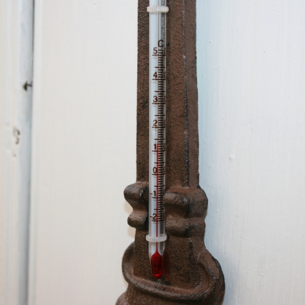 Venkovní teploměr fontána  6.5 x3.4x19.6cm