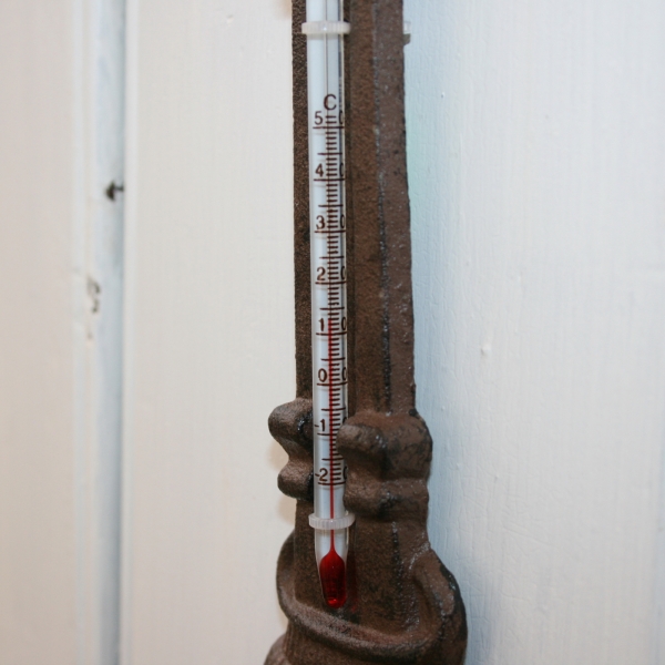 Venkovní teploměr fontána  6.5 x3.4x19.6cm