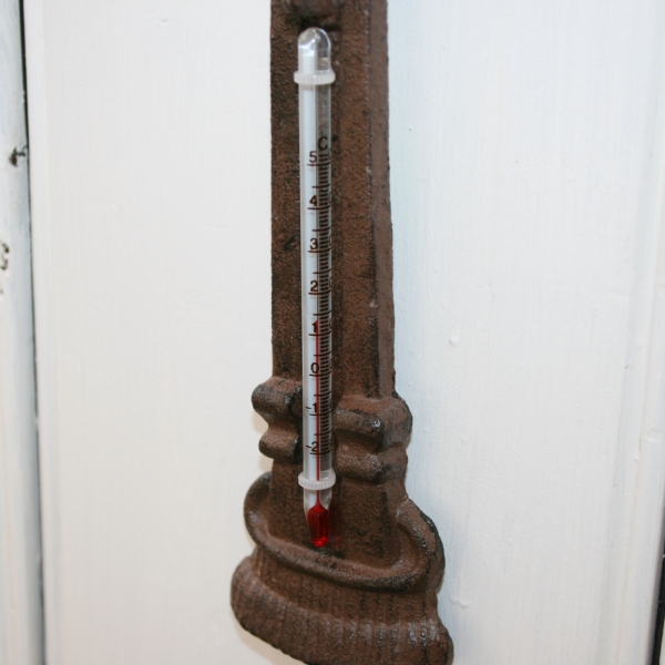 Venkovní teploměr fontána  6.5 x3.4x19.6cm