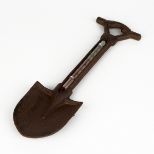 Venkovní teploměr litina rýč 24cm