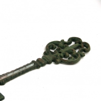 Venkovní teploměr retro klíč 28cm