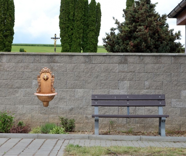 Venkovní umyvadlo - měděný odstín 61 x 38 x 18 cm