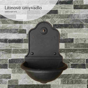 Venkovní umyvadlo na zeď bez kohoutku