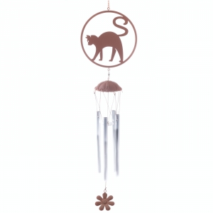 Venkovní zvonkohra - kočka