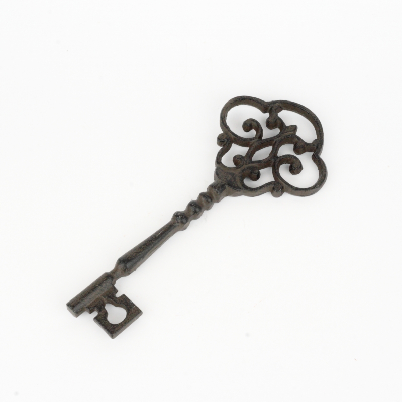 Venkovská dekorace litinový klíč 25cm