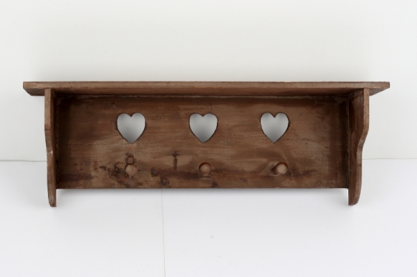 Venkovská police do kuchyně s háčky 60x20x15cm