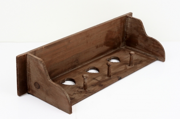 Venkovská police do kuchyně s háčky 60x20x15cm