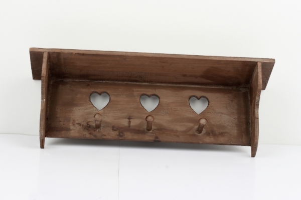 Venkovská police do kuchyně s háčky 60x20x15cm