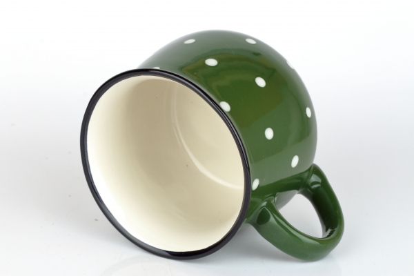 Venkovský krajáč zelený s puntíky 770ml