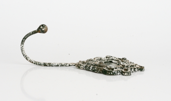 Věšák háček starobylý  se zrcadlem 21,5cm