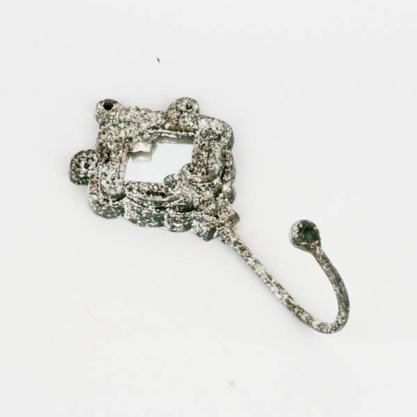 Věšák háček starobylý  se zrcadlem 21,5cm