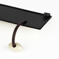 Věšák kovový růže 27x17cm