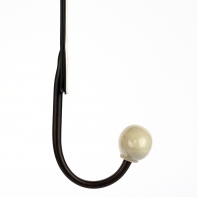 Věšák na kabáty kovový růže 8x19cm