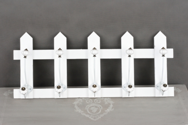 Věšák na kabáty s keramickými kuličkami 65x27cm