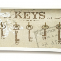 Věšák na klíče chalupářský 16x41x3,5cm