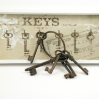 Věšák na klíče chalupářský 16x41x3,5cm