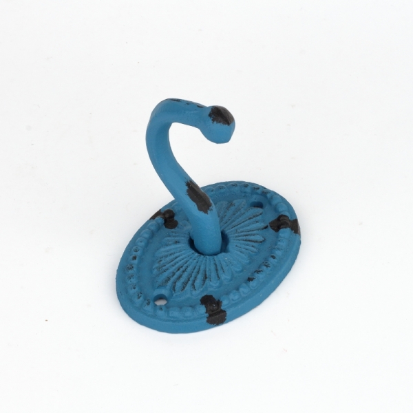 Věšák na klíče retro modrý 8,5x6cm