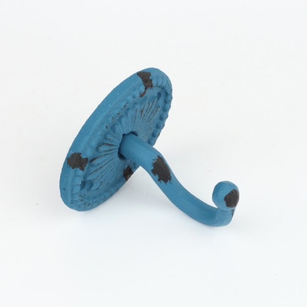 Věšák na klíče retro modrý 8,5x6cm