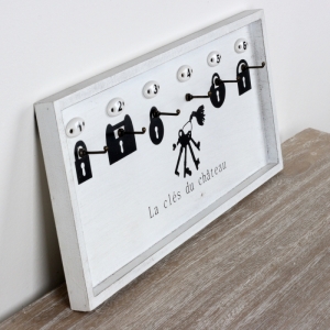 Věšák na klíče s čísly 51x23cm