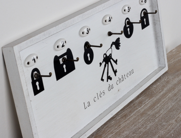 Věšák na klíče s čísly 51x23cm