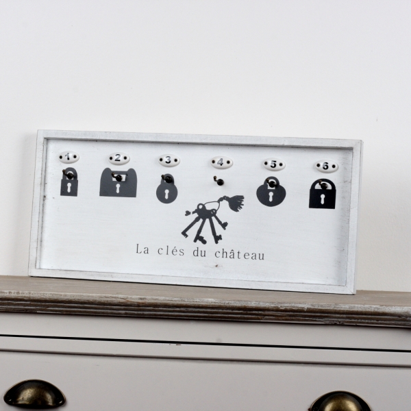 Věšák na klíče s čísly 51x23cm