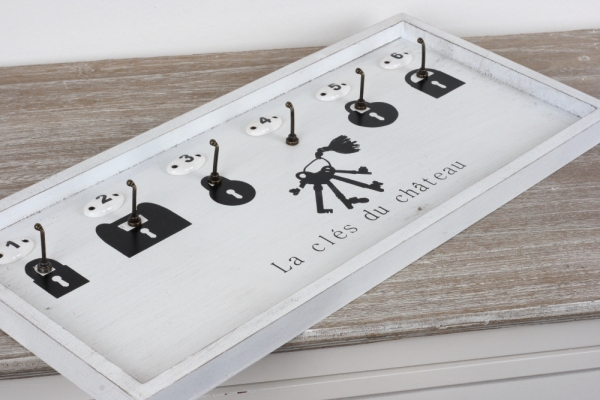 Věšák na klíče s čísly 51x23cm