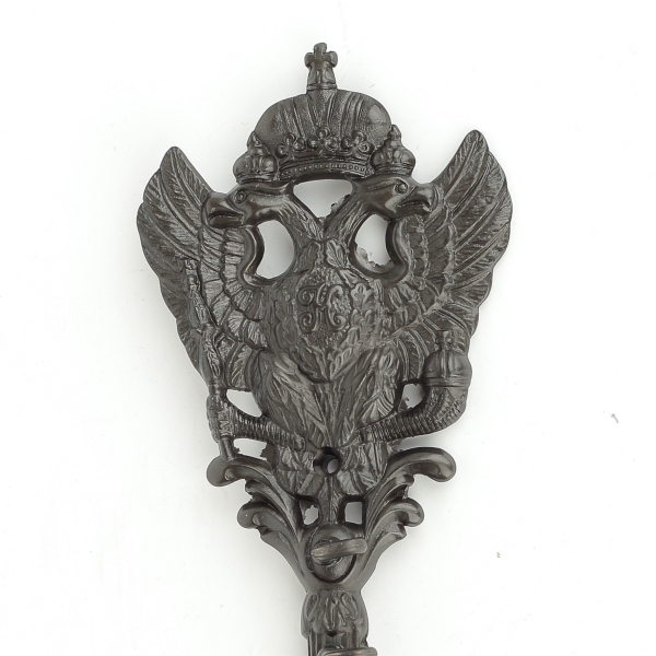 Věšák na klíče ve tvaru historického klíče 27 x 10 cm kov