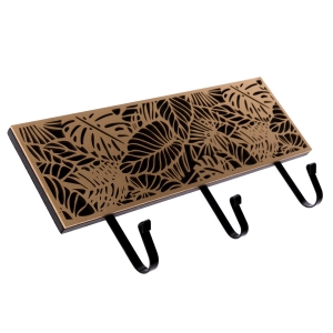 Věšák na klíče zlaté listy 35x18x5cm