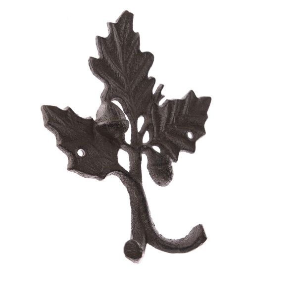 Věšák na oblečení dubová větvička litina 15x19x3,5cm