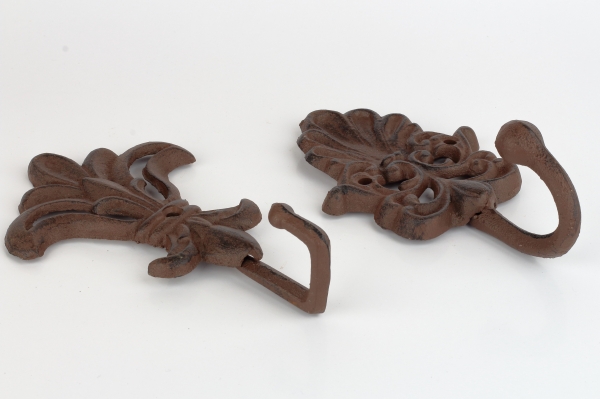 Věšák na stěnu kovový typ A 17x10cm