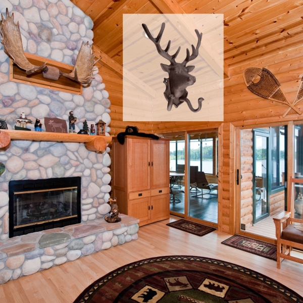 Věšák s jelenem litina 22x9,9x27,6cm