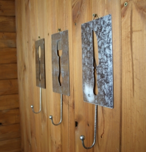 Věšák s příbory - vidlička 10x28cm