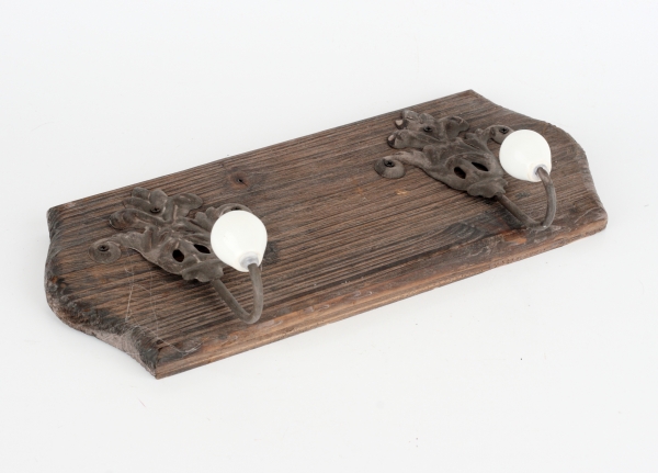 Věšák se 2 ozdobnými háčky 38x18cm 