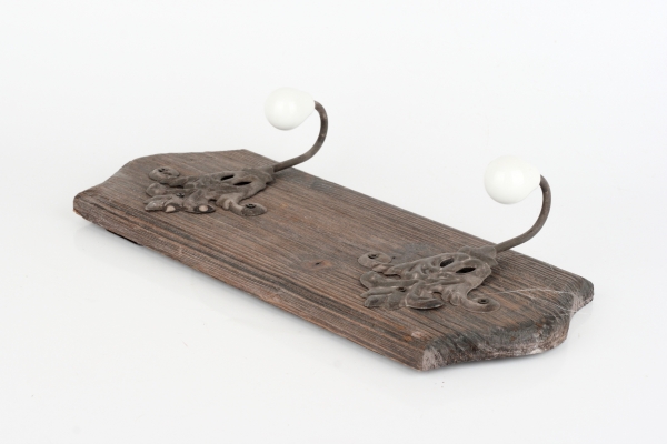 Věšák se 2 ozdobnými háčky 38x18cm 