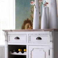 Vinotéka dřevěná Provence 84x81x40cm