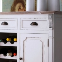 Vinotéka dřevěná Provence 84x81x40cm