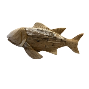 Vintage dřevěná dekorace 58cm