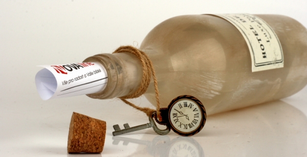 Vintage láhev Hotel de Paris 29cm