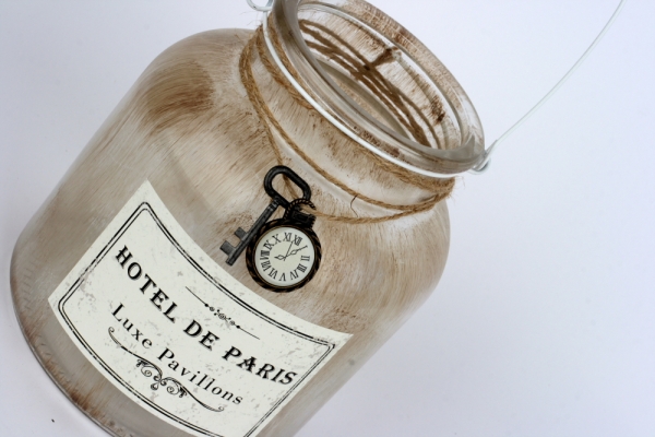 Vintage svícen Hotel de Paris 17cm