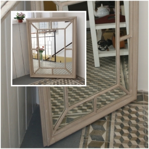 Vintage zrcadlo s patinou 80x100cm