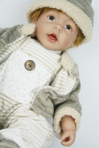 Vinylová panenka miminko - chlapec 60cm