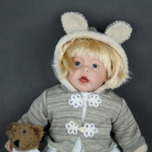 Vinylová panenka miminko - dívka 60cm