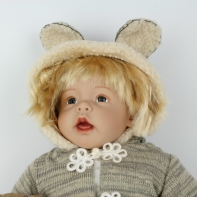 Vinylová panenka miminko - dívka 60cm