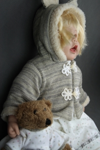 Vinylová panenka miminko - dívka 60cm