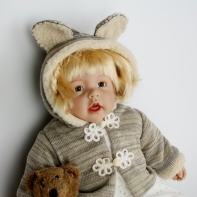 Vinylová panenka miminko - dívka 60cm