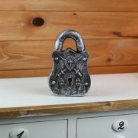 Visací zámek retro - kasička 16x10 cm