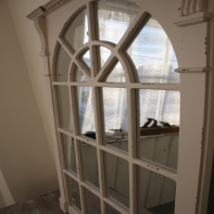 Vitrážové zrcadlo Provence 66,5x100x4 cm