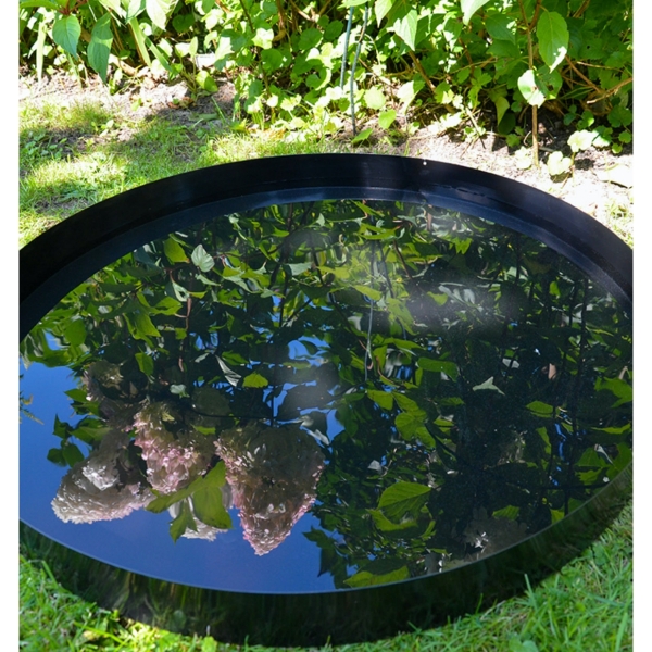 Vodní zrcadlo do trávníku 58cm černé