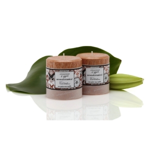 Vonná svíčka z palmového vosku - skořice+jablko 6,5cm