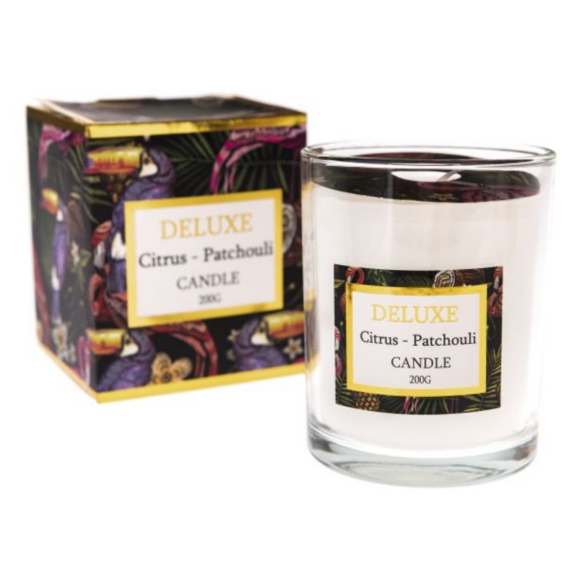 Vonné svíčky pačuli/citrus 200g